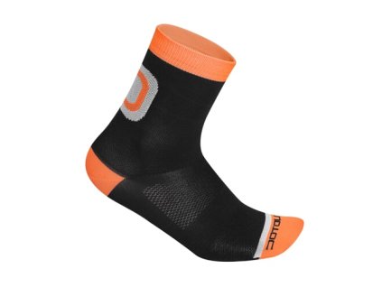 DOTOUT PONOŽKY LOGO BLACK-ORANGE - SET 3 PÁRŮ S/M (Veľkosť S/M)