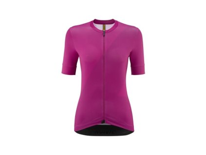 MAVIC DÁMSKÝ DRES S KRÁTKÝM RUKÁVEM AKSIUM GRAPHIC BIG M/FUCHSIA XS (Veľkosť XS)
