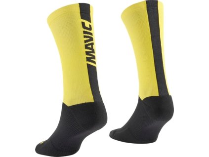 MAVIC PONOŽKY MAVIC LOGO YELLOW BLACK 35/38 (Veľkosť 35/38)