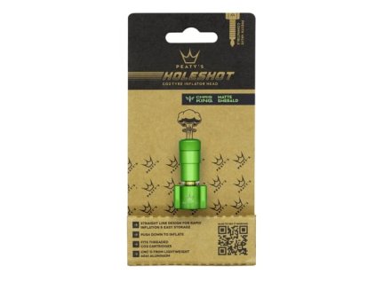 257668 peaty s holeshot hlavice co2 pumpy emerald