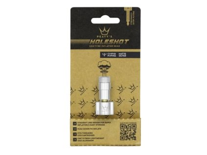 257041 peaty s holeshot hlavice co2 pumpy silver