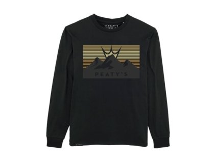 249253 peaty s pubwear crew mikina 3 peaks sunset black xl