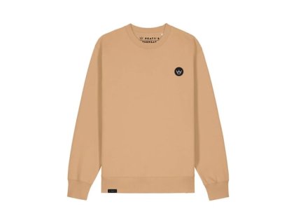 PEATY'S PUBWEAR CREW MIKINA EMBROIDERED CROWN LATTE M (Veľkosť M)