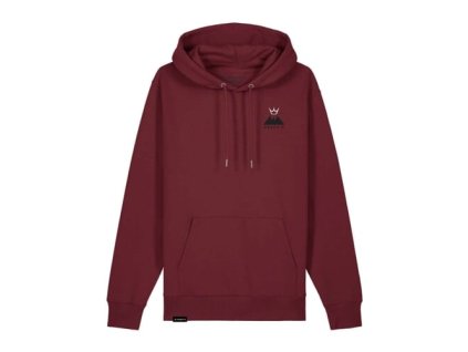 PEATY'S PUBWEAR MIKINA S KAPUCÍ SUMMIT BURGUNDY S (Veľkosť S)