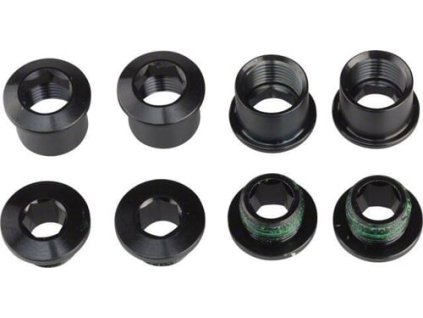 258226 sram chainring bolt kit 4 steel blk long emtb