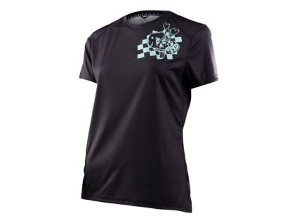 TLD DÁMSKÝ DRES S KRÁTKÝM RUKÁVEM LILIUM MICAYLA GATTO BLACK XS (Veľkosť XS)