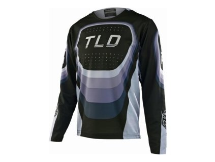TLD DĚTSKÝ DRES S DLOUHÝM RUKÁVEM SPRINT REVERB BLACK S (Veľkosť S)