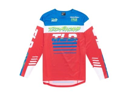 TLD DRES S DLOUHÝM RUKÁVEM SPRINT FIFTY-50 FIERY RED S (Veľkosť S)