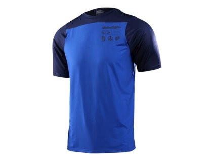 TLD DRES S KRÁTKÝM RUKÁVEM SKYLINE MONO TRUE BLUE XL (Veľkosť XL)