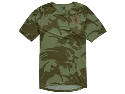 TLD DRES S KRÁTKÝM RUKÁVEM SKYLINE SHADOW CAMO OLIVE M (Veľkosť M)