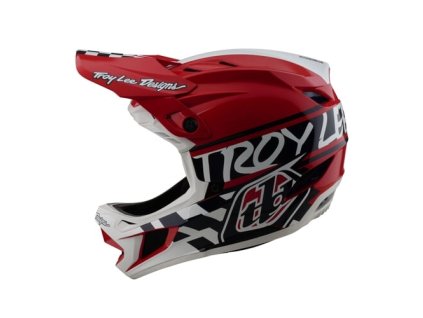 TLD HELMA D4 POLYACRYLITE FIFTY-50 WHITE / RED XS (Veľkosť XS)