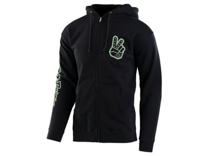 248317 tld mikina se zipem peace out black l