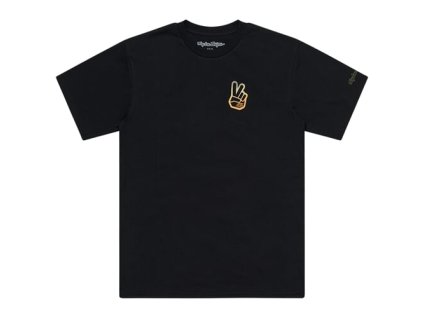 TLD TRIKO S KRÁTKÝM RUKÁVEM PEACE OUT BLACK S (Veľkosť S)