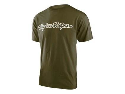 249391 tld triko s kratkym rukavem signature military green m