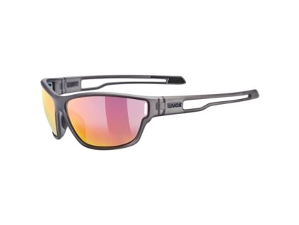 254638 uvex bryle sportstyle 806 smoke matt mir red
