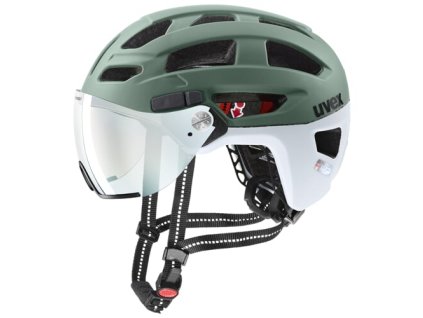 248689 uvex helma finale visor v moss green cloud m 52 57