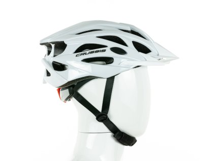 Crussis Cyklistická prilba 03013 – biela farba (Obvod hlavy S vel. 50-55)