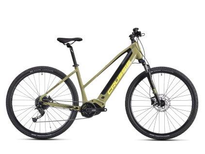 Elektrobicykel Crussis e-Cross low 7.10-(518 Wh) (Veľkosť rámu 16”, Priemer kolies 28”, Farba bicykla Zelená)