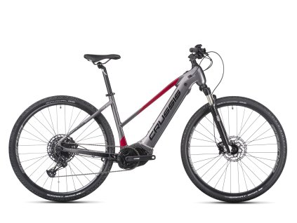Elektrobicykel Crussis e-Cross low 9.10-(720 Wh) 2025 (Veľkosť rámu 16”, Priemer kolies 28”, Farba bicykla šedá)