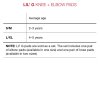 219241 7 g form lil g toddler knee and elbow guard s m