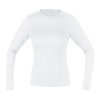 226603 gore m women base layer long sleeve shirt white 36