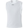 226723 gore m ws base layer sleeveless shirt light grey white xl