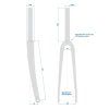 vidlice ritchey wcs carbon road disc ud matte 12mm ta 4 o