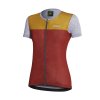 DOTOUT DÁMSKÝ DRES GLORY DARK RED-MELANGE LIGHT GREY S (Veľkosť S)