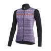 DOTOUT DÁMSKÝ DRES S DLOUHÝM RUKÁVEM FANATICA WOOL VIOLET-BLACK S (Veľkosť S)