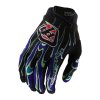 TLD RUKAVICE AIR TORCHED BLACK / PURPLE S (Veľkosť S)