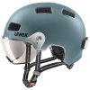 250681 uvex helma rush visor deep turquoise mat 55 58