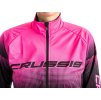Crussis Cyklistická bunda No-Wind dámská čierno-ružová farba (Veľkosť XS)