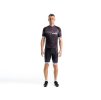 Crussis Cyklistický dres – ONE pánský krátký rukáv čierno-biela farba (Veľkosť S)