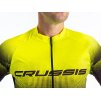 Crussis Cyklistický dres pánsky dlhý rukáv čierno-žltá farba (Veľkosť S)