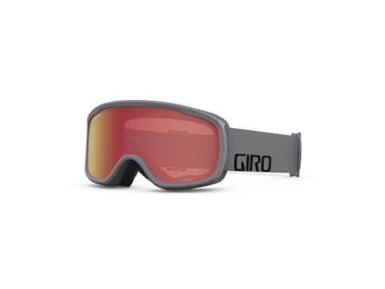 GIRO Cruz Grey Wordmark Amber Scarlet