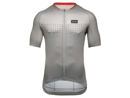 GORE Grid Fade Jersey 2.0 Mens lab gray/fireball L
