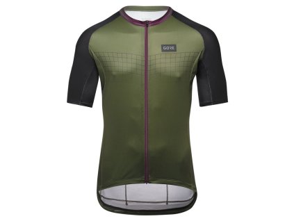 GORE Grid Fade Jersey 2.0 Mens utility green/process purple L