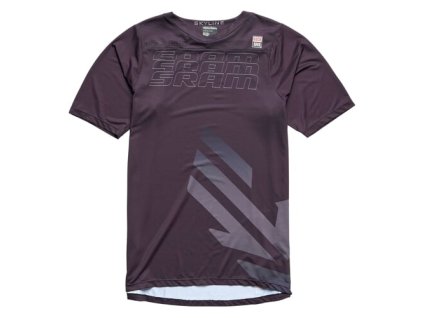 TLD Kurzarmtrikot Skyline SRAM Eagle One Schwarz Matt (Größe M)