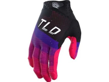 TLD Handschuhe AIR REVERB SCHWARZ / GLO RED Set (Größe S)
