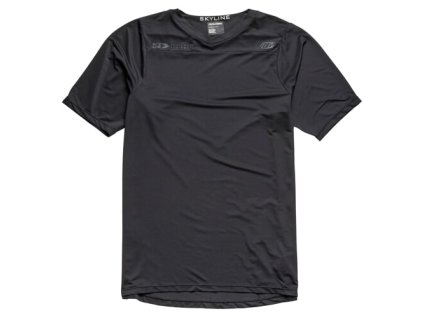 TLD Kurzarm-Trikot Skyline Mono Schwarz Größe (Größe S)