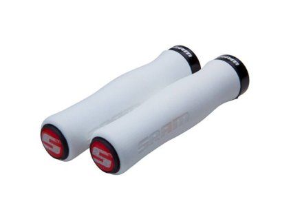 SRAM SRAM LOCKING GRIPS FOAM CONT 129 WHT/BLK