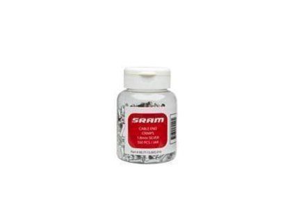 258229 sram kabelklemmen silber 1 8 mm 500 stuck