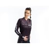 Crussis Radsporttrikot – ONE Damen-Langarmshirt Schwarz und Weiß