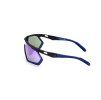 Sonnenbrille ADIDAS Sport SP0054atte Schwarz / Verlauf oder Verspiegelt Violett
