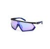 Sonnenbrille ADIDAS Sport SP0054atte Schwarz / Verlauf oder Verspiegelt Violett