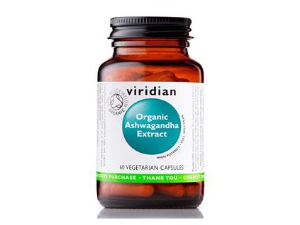 Ashwagandha Extract 60 kapslí Organic