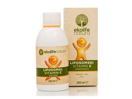 Liposomal Vitamin C 500mg 250ml pomeranč (Lipozomální vitamín C)