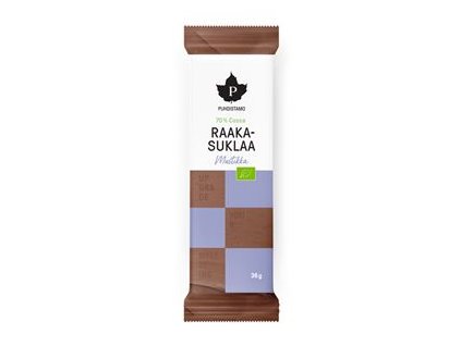 RAW Čokoláda BIO 36g borůvka 70% kakaa (Mustikka)