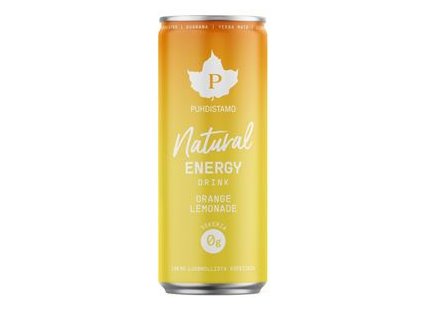 Natural Energy Drink 330ml orange (Energetický nápoj -  pomeranč)