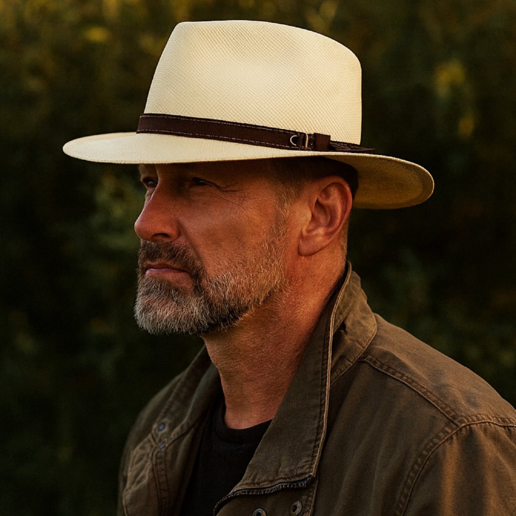 SCIPPIS Loreto Panama – letní klobouk z toquillové palmy s koženou stuhou